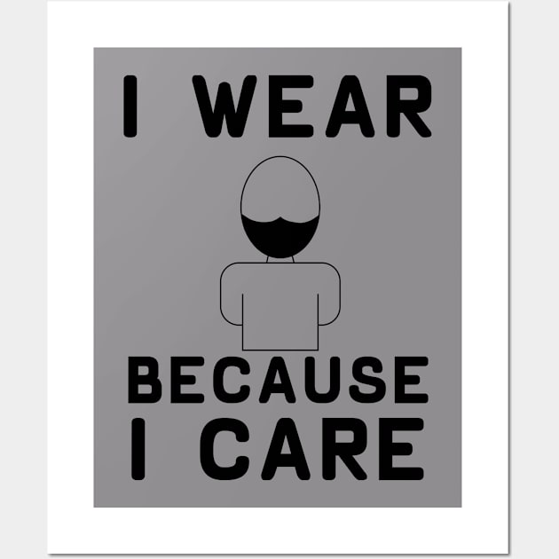 Wear Because You Care Light Wall Art by Shirt N Sweet